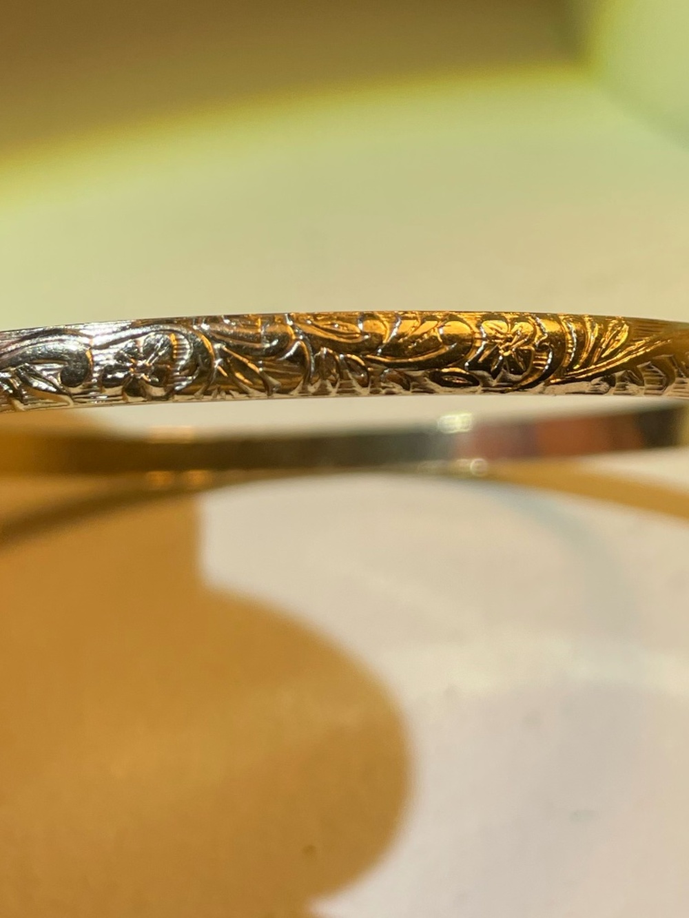 14k gold filled heirloom bangle Hawaiian heritage style